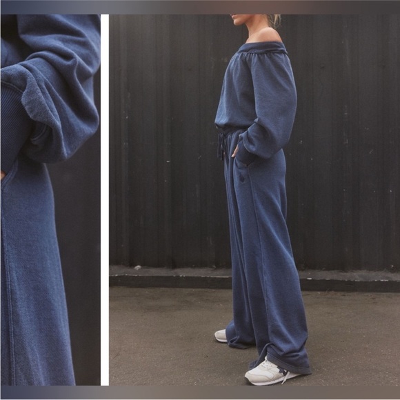 NWT Free People FP Movement One To Beat Onesie - midnight navy blue - large - Picture 2 of 9